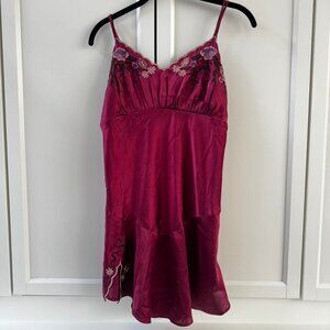 Free People Women's Burgundy and Red Dress-size s